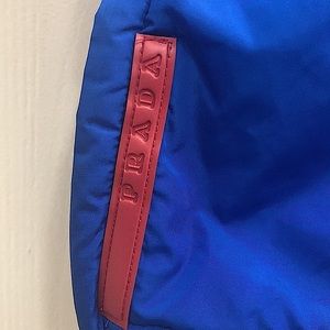 Vintage electric blue Prada ski pants/trousers